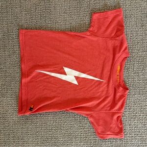 Kids Red Lightning Bolt T-Shirt